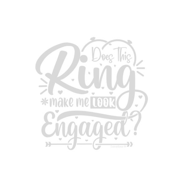 Does this ring make me look Engaged | White  Thumbnail